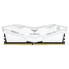 TeamGroup T-Force Delta RGB 32GB 5200MHz (5200MT/s) CL40 White DDR5 Desktop Gaming Memory, Metal Heatsink, ARGB Sync, ECC, XMP 3.0/EXPO, Compatible With Intel/AMD CPU, High Performance Low Latency RAM