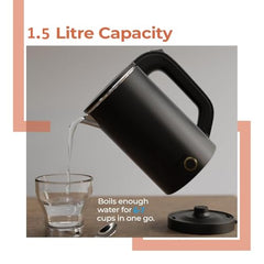 FRESHOME Electric Multipurpose Kettle 1.2L, 600W, with Stainless Steel Body, Egg Rack, Grill Rack, 3 Heating Modes & Rapid Boil Technology, Boiling Water, Tea, Coffee, Oats, Noodle, Soup (Silver)