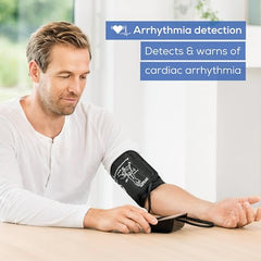 Beurer Bm 54 Fully Automatic Upper Arm Blood Pressure Monitor With Universal Cuff Up To 44 Cm,Risk Indicator,Xl Display,Pulse Measurement,Bluetooth (Bm54),Black (Pack Of 1) (655.12)