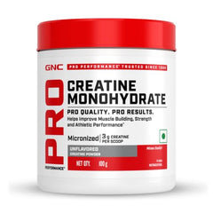GNC Creatine Monohydrate PRO Performance Powder | 3g, Micronized | 100g | UK's Informed Choice Certified, Unflavoured