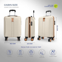 Safari Thorium Royale 8 Wheels Spinner Set of 3 Trolley Bags Hard Case Polycarbonate Luggage,TSA Lock,Wet Pouch Organized Interior,Suitcase for Travel,Trolley Bags for International Travel, Gun Metal