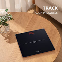 BMI Smart Digital Weighing Scale for Body Weight, Rechargeable Bathroom Scale With Body Fat Measurement - Gripit Advanced Smart Scale (Grayish Green)