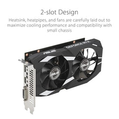 ASUS Dual GeForce RTX 3050 OC Edition 6GB GDDR6 Graphic Card (DUAL-RTX3050-O6G)