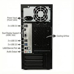 NXTGN Core i7 Desktop Computer PC | Core i7-4770 3.40Ghz| 16GB RAM | 512GB SSD | 5G WiFi & Bluetooth | HDMI, VGA, Ethernet | USB 3.0 | Windows 11 Pro & Office 21 Installed | 2 Year On-Site Warranty