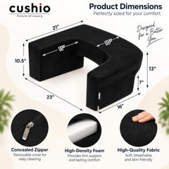 CUSHIO Lap Desk Pillow for Working on Laptop, Reading & Gaming (Grey)
