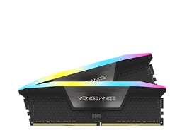 CORSAIR Vengeance RGB DDR5 RAM 32GB (2x16GB) 6000MHz CL38 Intel XMP iCUE Compatible Computer Memory - Black (CMH32GX5M2B6000C38)