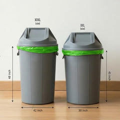 Amazon Brand - Presto! Garbage Bags | XXXL | 30 Count | 10 Bags x 3 Rolls | 42 x 48 In | For Dry & Wet Waste | Black