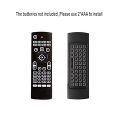 MX3 Pro Mini Keyboard Backlight Fly Remote Mouse,Android TV Remote Control,IR Learning Mini Wireless Keyboard for Android TV Box.HTPC.IPTV,Networked Set-top Box,Mini PC(Battery not Included)