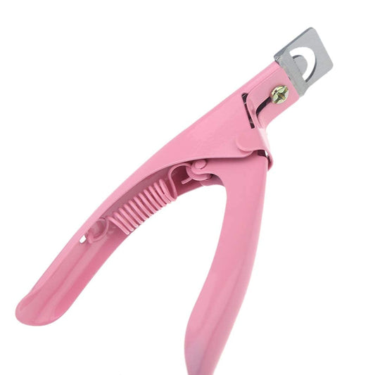 SYGA Pink False Nail Cutter Manicure Tool,Professional Stainless Steel Nails Scissor