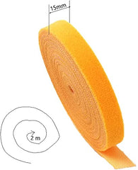 SYGA Red Cable Tie, 10pcs Hook and Loop Straps Fastener, Nylon Reusable Self-adhesive Cable Organiser for PC TV USB Network Cable, Tape for Home and Office-12mm Width and 150mm Length