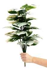 AAVANA GREENS Plastic 40 Inch Artificial Flower Plant for Indoor and Outdoor, Home, Shop, Office, Restaurant Decoration Dark Green (Pack of 1) (1, Plant 8 - with Pot)