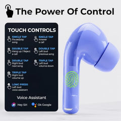 Wireless Bluetooth Earbuds with ENC Noise Cancellation, 40H Playtime, Fast Charging Case, IPX5 Waterproof, Touch Control, Deep Bass Stereo Earphones for Android & iOS