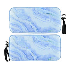 Neoprene Carrying Keyboard Sleeve Case Bag Protection Pouch Compatible with Magic Keyboard 1 & 2, Wireless Keyboard, Magic Mouse, Magic Trackpad and Wireless Trackpad (Blue Marble Pattern)