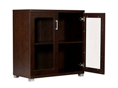 DeckUp Uniti Engineered Wood Book Shelf and Display Unit (Dark Wenge, Matte Finish)