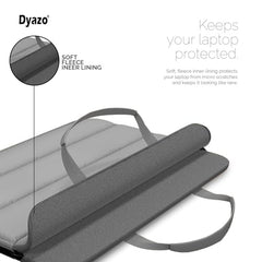 Dyazo 15.6 Inch Fluffy Laptop Sleeve | Soft Padded Protection | Water Resistant & Lightweight Laptop Sleeve Case Compatible for MacBook, Dell, HP, Lenovo, Acer, Asus and Other Notebook (Black)