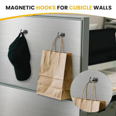 DIYMAG Magnetic Hooks 15pcs 30lbs Cruise Essentials 2026 Magnet Hook | Neodymium Heavy Duty Strong Magnets Hanging Ship Cabins Refrigerator Fridge Classroom Beach Vacation Kitchen Grills Home Tool