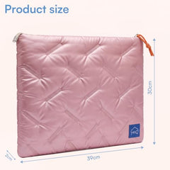 House of Quirk Laptop Sleeve Bag 13-14 Inch | Fashion Waterproof Soft Laptop Sleeve Case for Women & Girls | Lightweight Protective Computer Bag for Office, School & Travel (Purple)