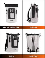 CarryPro MOJO V2.0-20L Everyday Laptop Backpack, Fits Up to 15.6 Inch Roll Top Laptop Bag for Office, College & Travel, Water Resistant Fabric, Ultra Lightweight Bag, 1 Year Warranty - Hot Orange