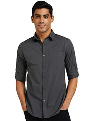 Amazon Brand - Symbol Men's Pack of 2 Cotton Casual Shirt| Regular Fit | Plain | Full Sleeve | Available in Plus Sizes