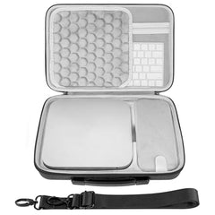 GEEKRIA Mini PC Hard Shell Travel Case, Compatible with Apple 2020/2023 Mac mini M2 M1 Chip Computer Carrying Bag (Dark Gray)