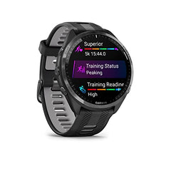 Garmin Forerunner® 965, Running Smartwatch, 47mm, Black/Powder Gray | Battery life: up to 23 days of battery life, Maps, Advanced Training Metrics & Recovery Insights, Daily Suggested Workouts