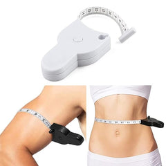 MOMISY Body Measuring Tape with Lock Pin and Retractable Push Button 150 CM Measurement Tape Measure for Body for Fat Measurement and Weight Loss Sewing Tape Tailor Tape