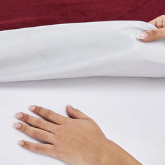 Amazon Brand - Solimo Water Resistant Polyester Mattress Protector, Single Bed Size (72x36 inch), Coffee