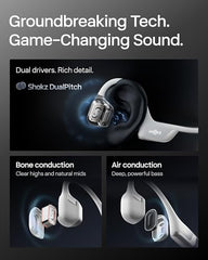 SHOKZ OpenRun Pro 2 Bone Conduction Sports Headphones, Black