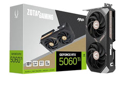 ZOTAC Gaming GeForce RTX 5060 Twin Edge 8GB Graphics Card - Black | 8 GB | DLSS4 | GDDR7 | PCIE 5.0 | SFF Ready | 3840 CUDA Cores | ZT-B50600E-10M | Only Graphics Card with 5 Year Warranty