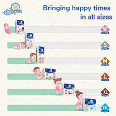Wowper Easy Pants Baby Diaper | Medium Size Diapers | Diapers with Wetness Indicator | Upto 12 Hrs Absorption | 7-12 Kg | 34 Counts