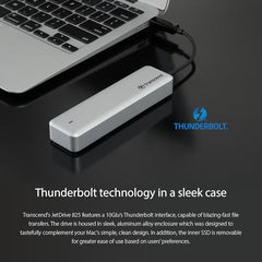 Transcend 960GB Internal SSD for MacBook, JetDrive 825, Thunderbolt 10 Gb/s, AHCI PCIe Gen3 x2, 5 Yrs. Warranty