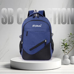S.B. Collection Bags Unisex Usb Waterresistance Office/Business/College Daily Use Helping hand Backpack 32L Laptop Backpack (Grey Pro Plus)