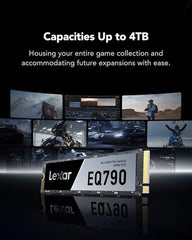 Lexar EQ790 SSD 2TB, M.2 2280 PCIe Gen4x4 NVMe 1.4 Internal Solid State Drive, Up to 7000MB/s Read 5000MB/s Write for Intense Workloads, PS5 PC Gaming