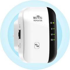 AJUK WiFi Repeater - Network Signal Range Extender | Fast Speeds up to 300Mbps | AP/Repeater Mode | WPS Function | 2.4Ghz Wireless WiFi Booster with Ethernet Port