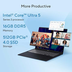 ASUS Vivobook 16 (2026),Smartchoice,Intel Core Ultra 5 325 (Series 3),16GB RAM,512GB SSD,FHD+, 16"(40 cm),Win 11 Home,M365 Basic(1 Year),Office 2024,Cool Silver,1.88 kg, X1607AA-MB038WS, Copilot+ PC