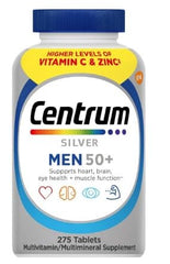 Cen_tr.um Silver Men 50+ Multivitamin - 275 Tablets