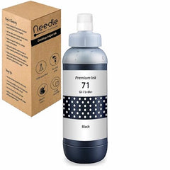 Needle GI 71 Compatible Refill Ink | Made in India | (CMYK 4x1 KG with EazyFill Cap) for Canon Pixma G1020 G2020 G3020 G2060 G3060 G1737 G2770 G3770 G4770 G1730 G2730 G3730 Printers