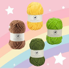 NESTNHAVEN , Plush & Cuddly Sets 2.0 , Chenille Yarn Supersoft Hand Knitting Wool Ball, set of 4 , 400 grams (1 Ball/100 Gram Each) Suitable for Craft, Babywear, Toys , Baby Blankets , 5 Bulky, Shades - NNHS 2.0 (Set 26 baby Pink , lilac , hot pink…