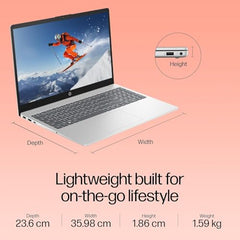 HP Professional 15 (2026), Intel (i5 14th Gen) Core 5 120U - (8 GB DDR5/512 GB SSD/Intel Iris Xe Graphics/Windows 11 Pro) Business Laptop/15.6" FHD/Backlit + Fingerprint/Silver/Copilot/1.5kg/MSO 2024