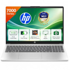 HP 15 Laptop, AMD Ryzen 7 7730U (16GB DDR4,512GB SSD) Anti-Glare, Micro-Edge,15.6''/39.6cm, FHD, Win11, M365 Basic(1yr),Office Home24,Silver,1.59kg,FHD Camera w/Privacy Shutter, Backlit KB, fc0761AU