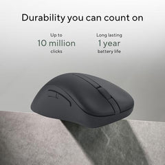 ASUS Wireless Mouse MD102 2.4GHz Mode, Ergonomic Design, Silent, Reliable, Dual Mode Connectivity, Adjustable DPI, 10 Million Click Life, White
