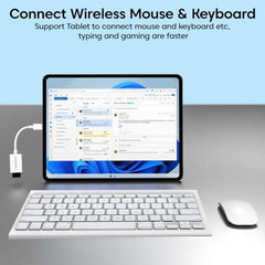 Sounce 2-in-1 8 Pin to 3.5mm Audio & Charging Splitter – Dual Port Adapter Cable for Music, Power, Headsets, Speakers & More – White