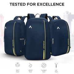 Aristocrat Nova 15L Laptop Backpack (15.6"), 2 Compartments, Dark Blue