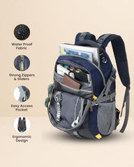 Wesley Spartan Unisex Travel Hiking Laptop Bag fits Upto 17.3 inch with Raincover and Internal Organiser Backpack Rucksack College Backpack