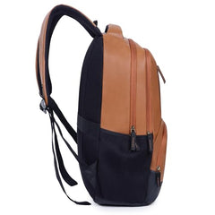 HOT SHOT Large 32 L Laptop Backpack HOTSHOT BAGS VINTAGE FAUX LEATHER|LAPTOP BAG|MEN & WOMEN|OFFICE BACKPACK|COLLEGE BACKPACK
