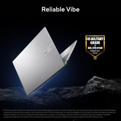 ASUS Vivobook 15 (2026),Intel Core 5 120U,(i5-14th Gen),Fingerprint Sensor,8GB RAM,512GB SSD,FHD,15.6"(39.6 cm),Win 11,M365 Basic(1Y),Office 24,Cool Silver,1.7 Kg,X1504VAP-IN011WS,Thin & Light Laptop