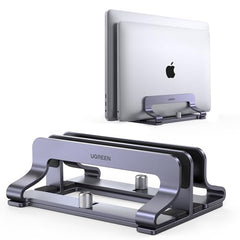 UGREEN Vertical Laptop Stand, Dual Slot Aluminum Holder