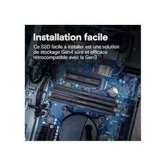 Crucial P310 1TB PCIe Gen4 2280 NVMe M.2 SSD with heatsink