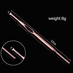 SYGA 3 Pieces Set Copper Coloured Ear Wax Pick Remover Curettes - Better Ear Hygiene with Medical Grade Ear Cleaning Tools