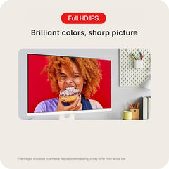 LG 27U511SA 68.58 cm (27 Inch) Full HD (1920x1080) IPS Smart Monitor with webOS, 100Hz, Wi-Fi, Bluetooth, Miracast, AirPlay2, Speakers, HDMI, USB-A, Slim Stand, 3-Side Virtually Borderless, (White)